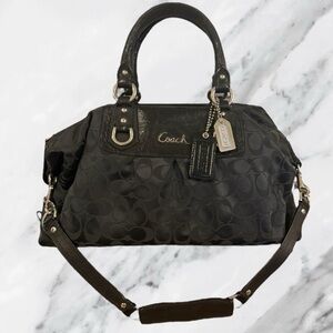 COACH Ashley Signature Sateen Satchel Crossbody Shoulder Bag Y2K F15440